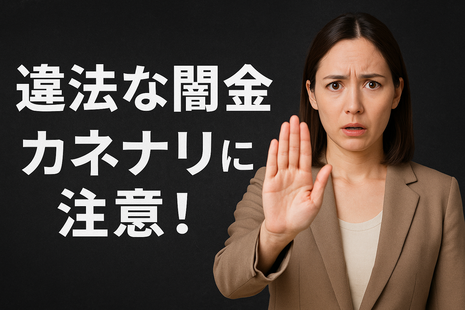 違法な闇金カネナリに注意！利用するリスクについて解説する記事のアイキャッチ画像