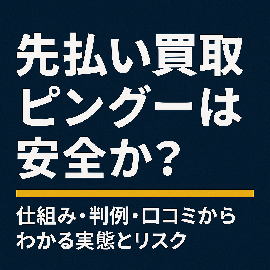 先払い買取ピングーは安全か？についての記事のアイキャッチ画像