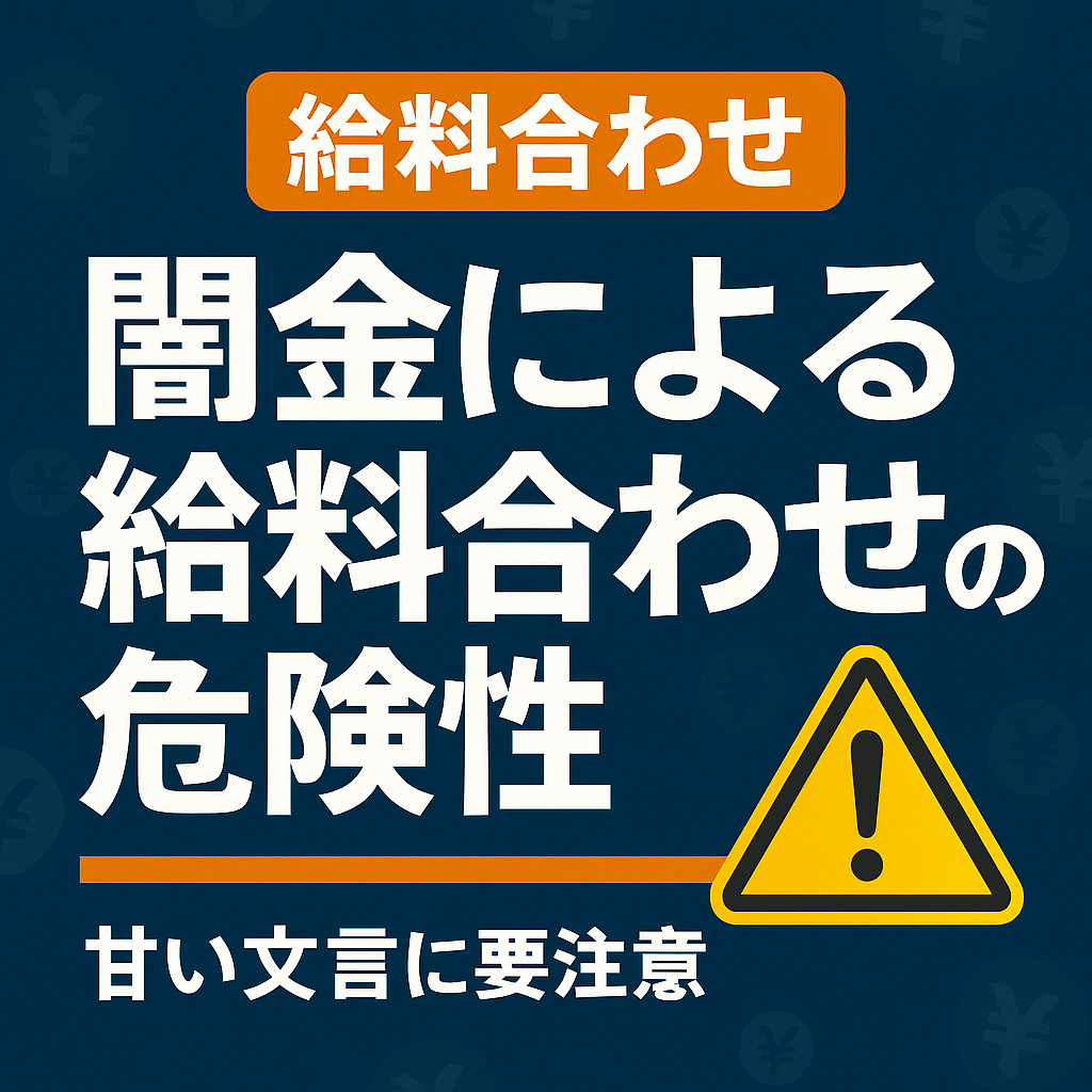 闇金による給料合わせの危険性についての記事のアイキャッチ画像