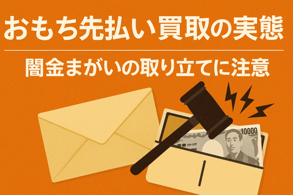 先払い買取業者おもちの実態についての記事のアイキャッチ画像