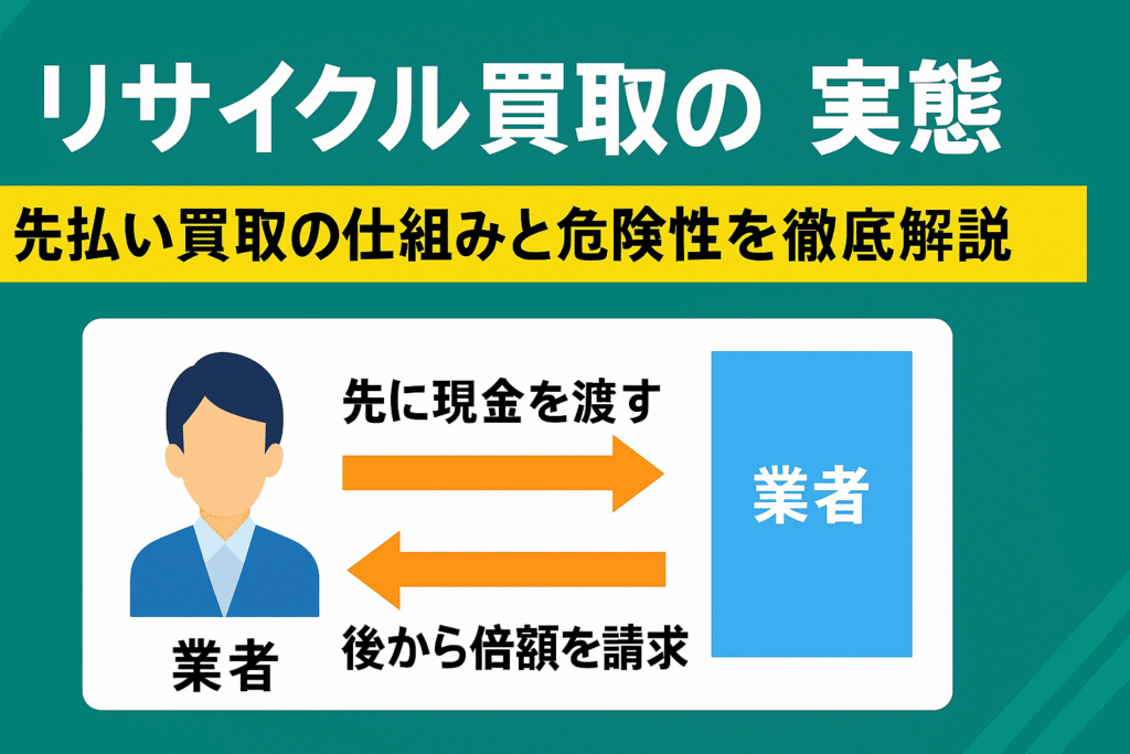 リサイクル買取の実態について解説した記事のアイキャッチ画像