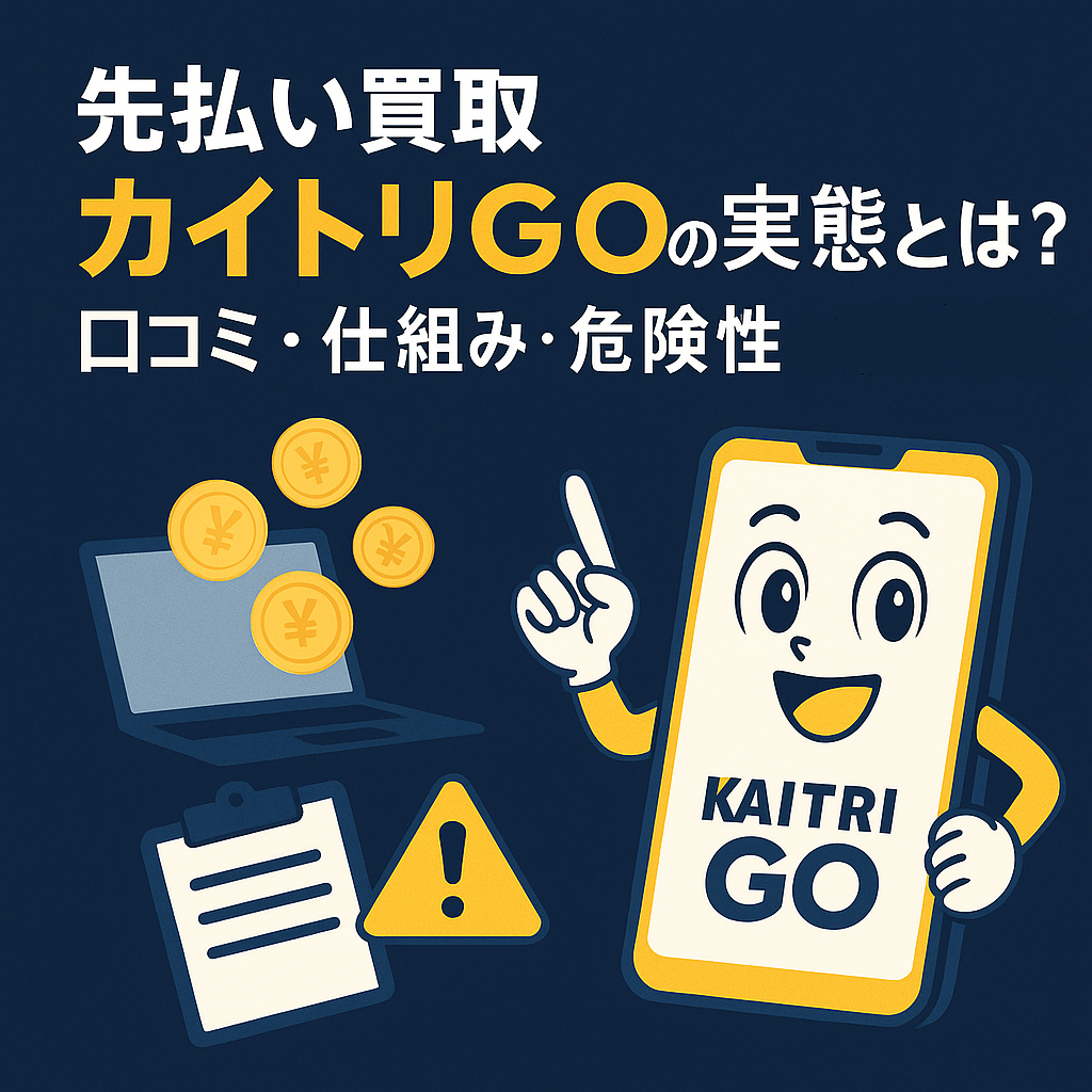 先払い買取カイトリGOの実態につい解説した記事のアイキャッチ画像