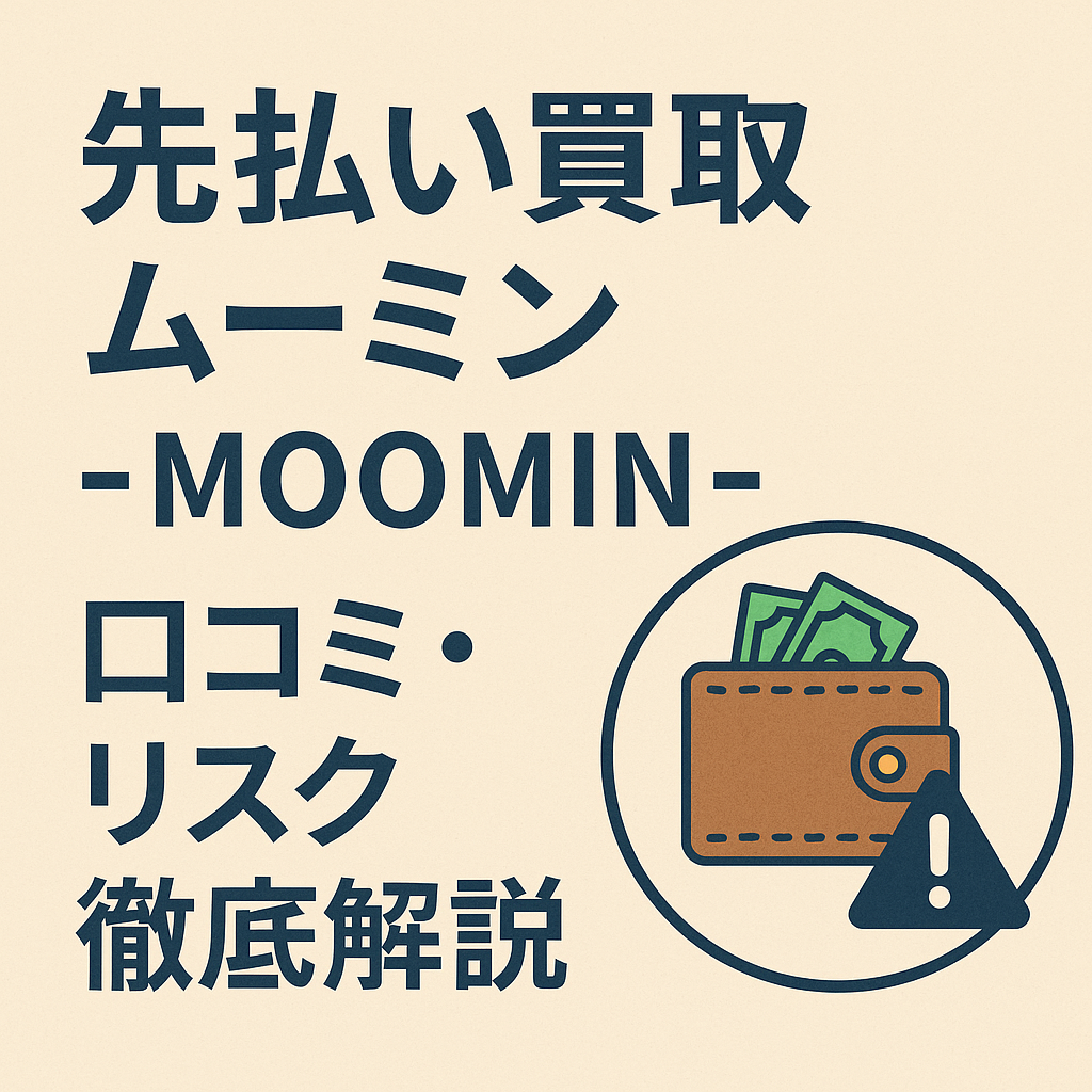 先払い買取ムーミンの口コミ・リスクについて解説した記事のアイキャッチ画像