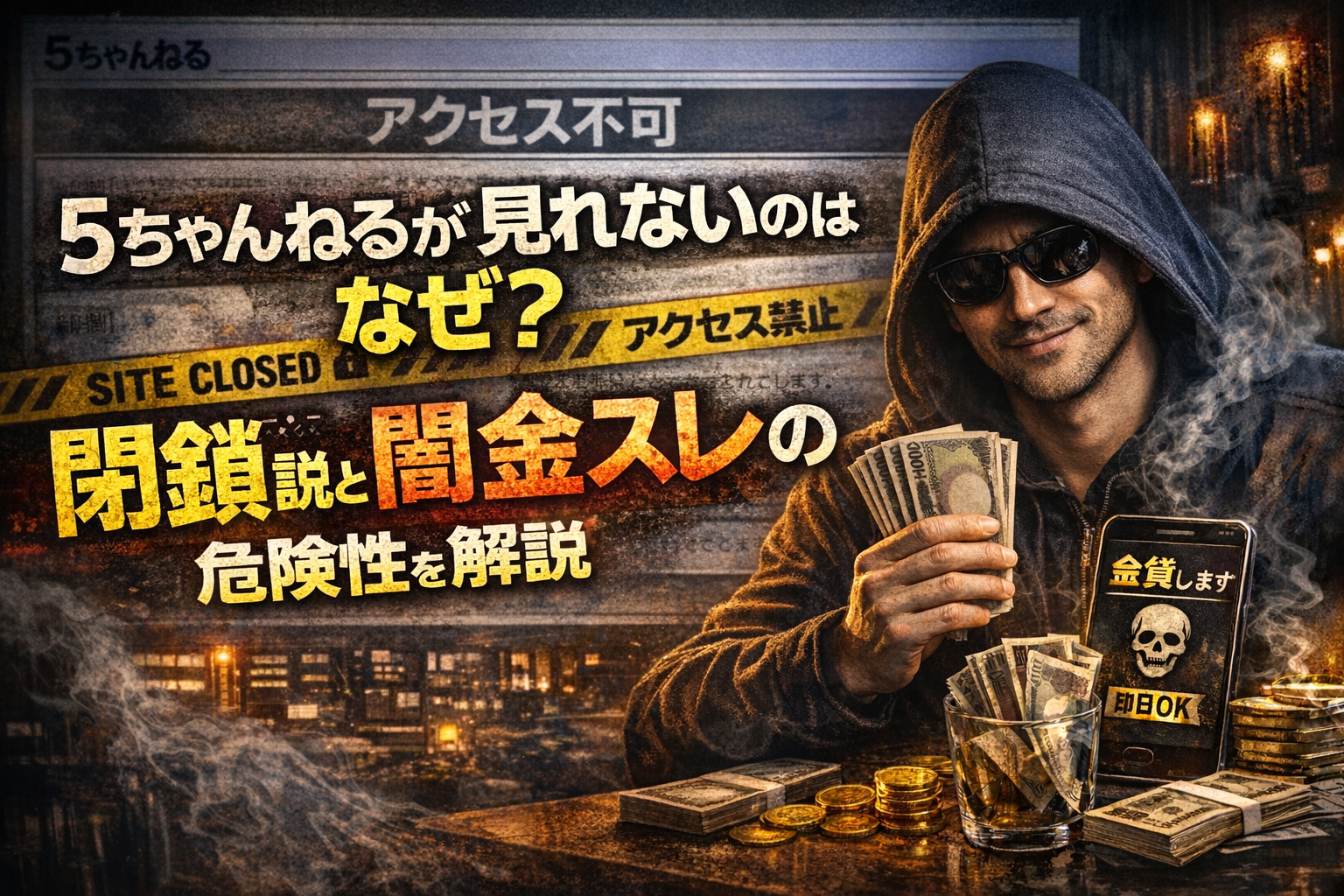 5ちゃんねるが見れなくなった原因と、５チャンネルを利用する際の注意点について解説した記事のアイキャッチ画像