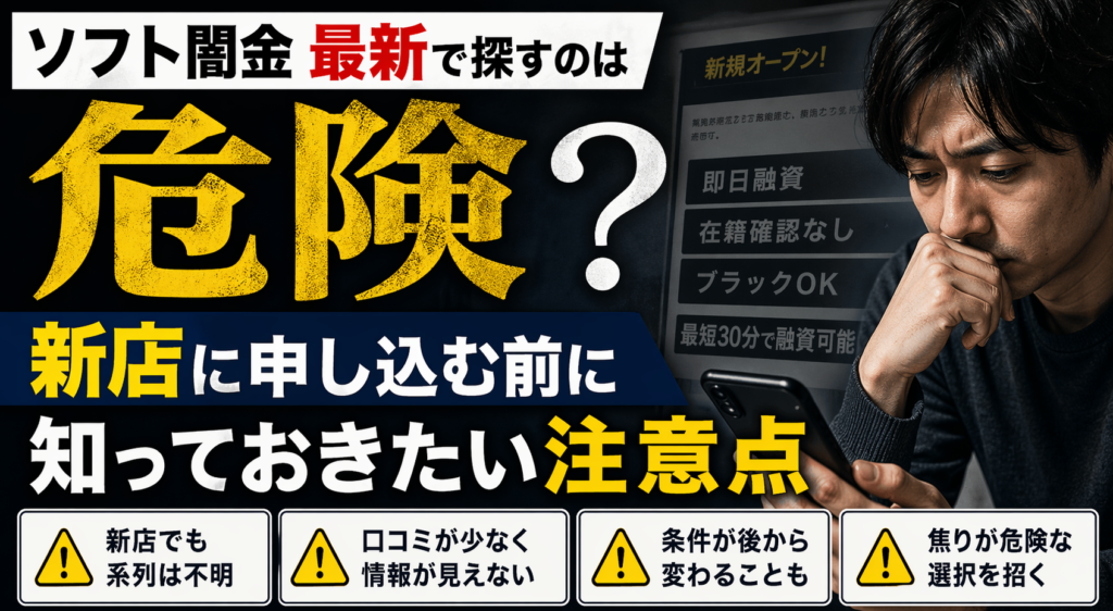 ソフト闇金最新で検索している人に向けて、リスク啓発した記事のアイキャッチ画像