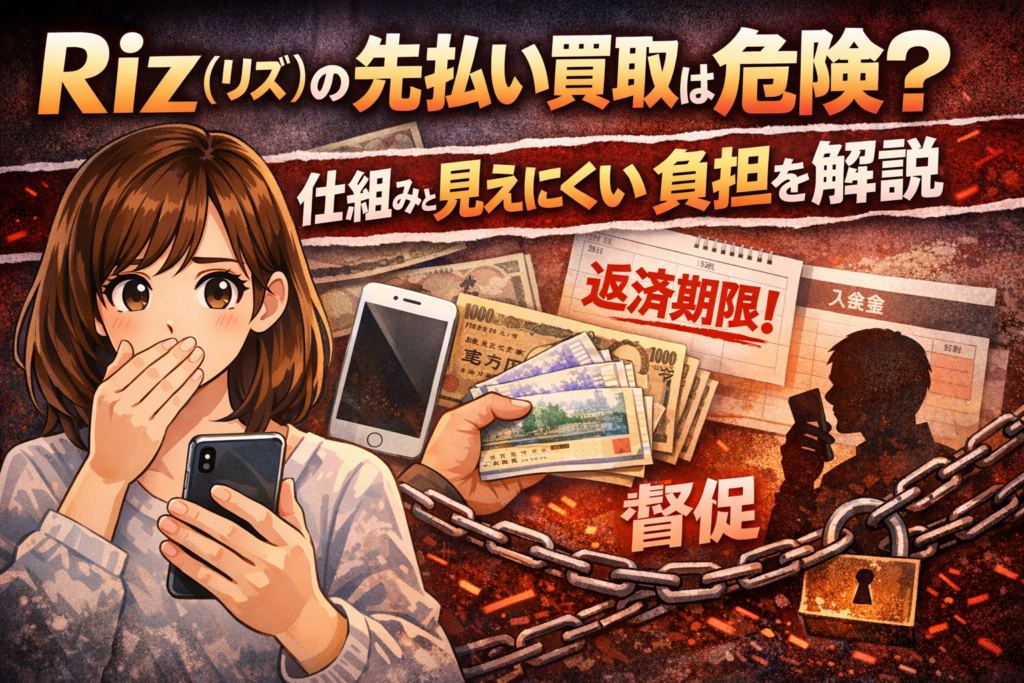 先払い買取リズについて解説した記事のアイキャッチ画像