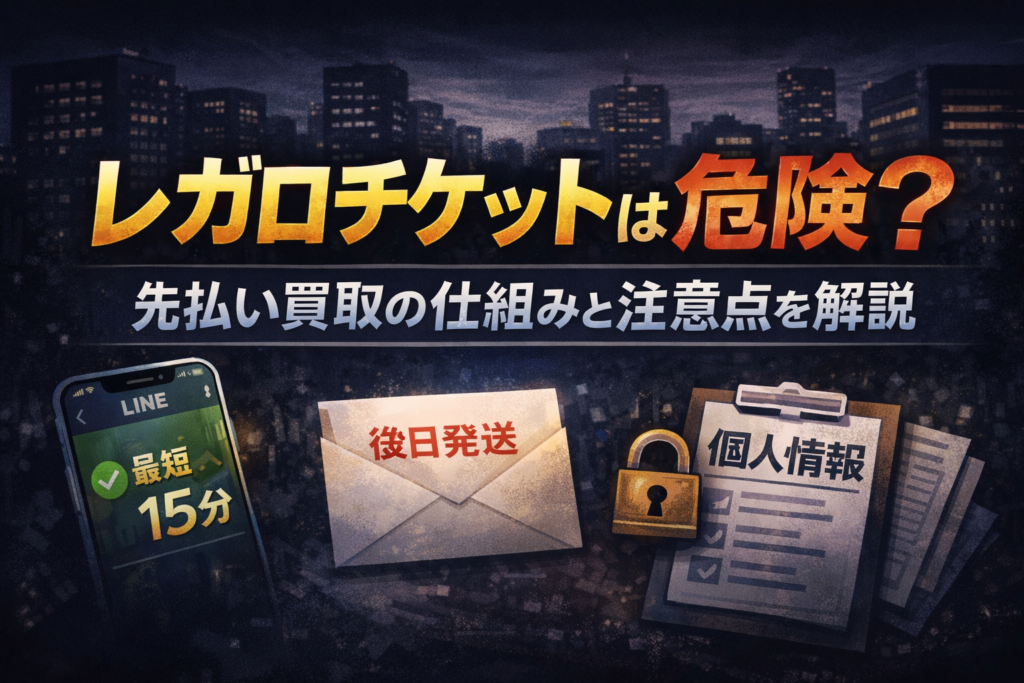 先払い買取レガロチケットについて解説した記事のアイキャッチ画像