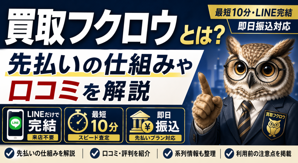 買取フクロウについて解説した記事のアイキャッチ画像