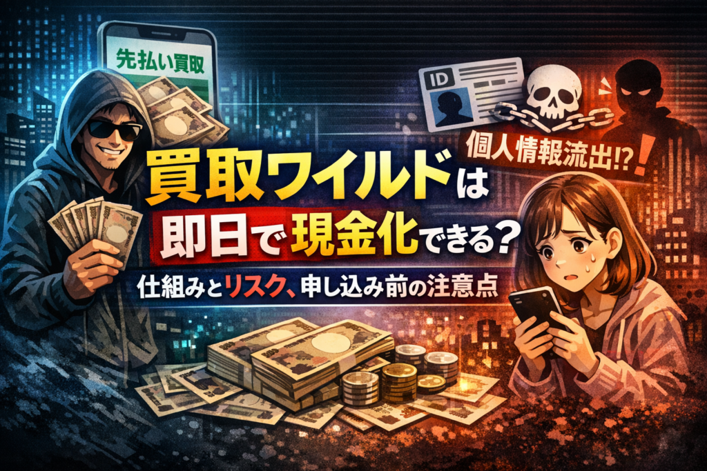 買取ワイルドの仕組みと注意点について解説した記事のアイキャッチ画像