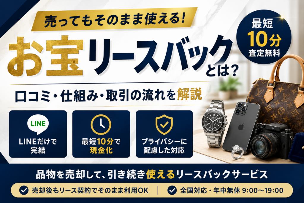 お宝リースバックについて解説