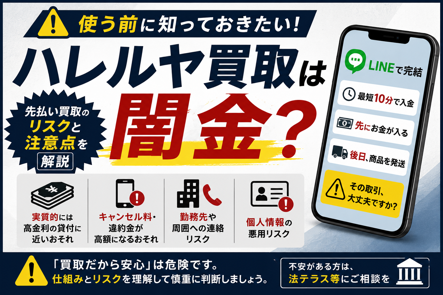 ハレルヤ買取を利用するリスクについて解説