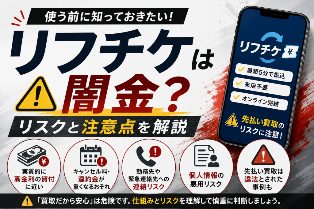 リフチケを利用するリスクについて解説